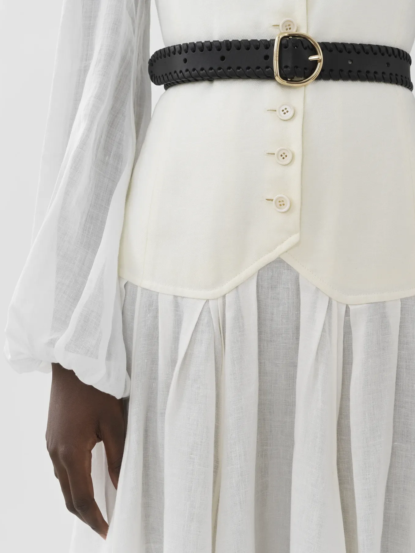 Women Chloé Waistcoat Mid-Length Dress