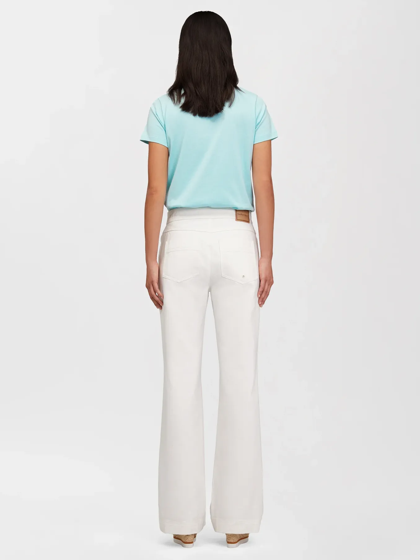 Women Chloé White Denim Pants