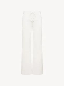 Women Chloé White Denim Pants