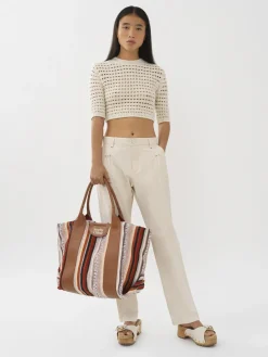 Women Chloé White Denim Pants