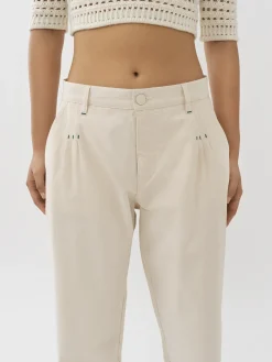 Women Chloé White Denim Pants