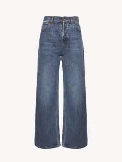 Women Chloé Wide Cropped Jeans