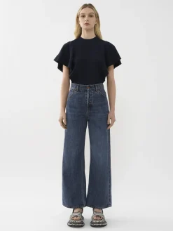 Women Chloé Wide Cropped Jeans