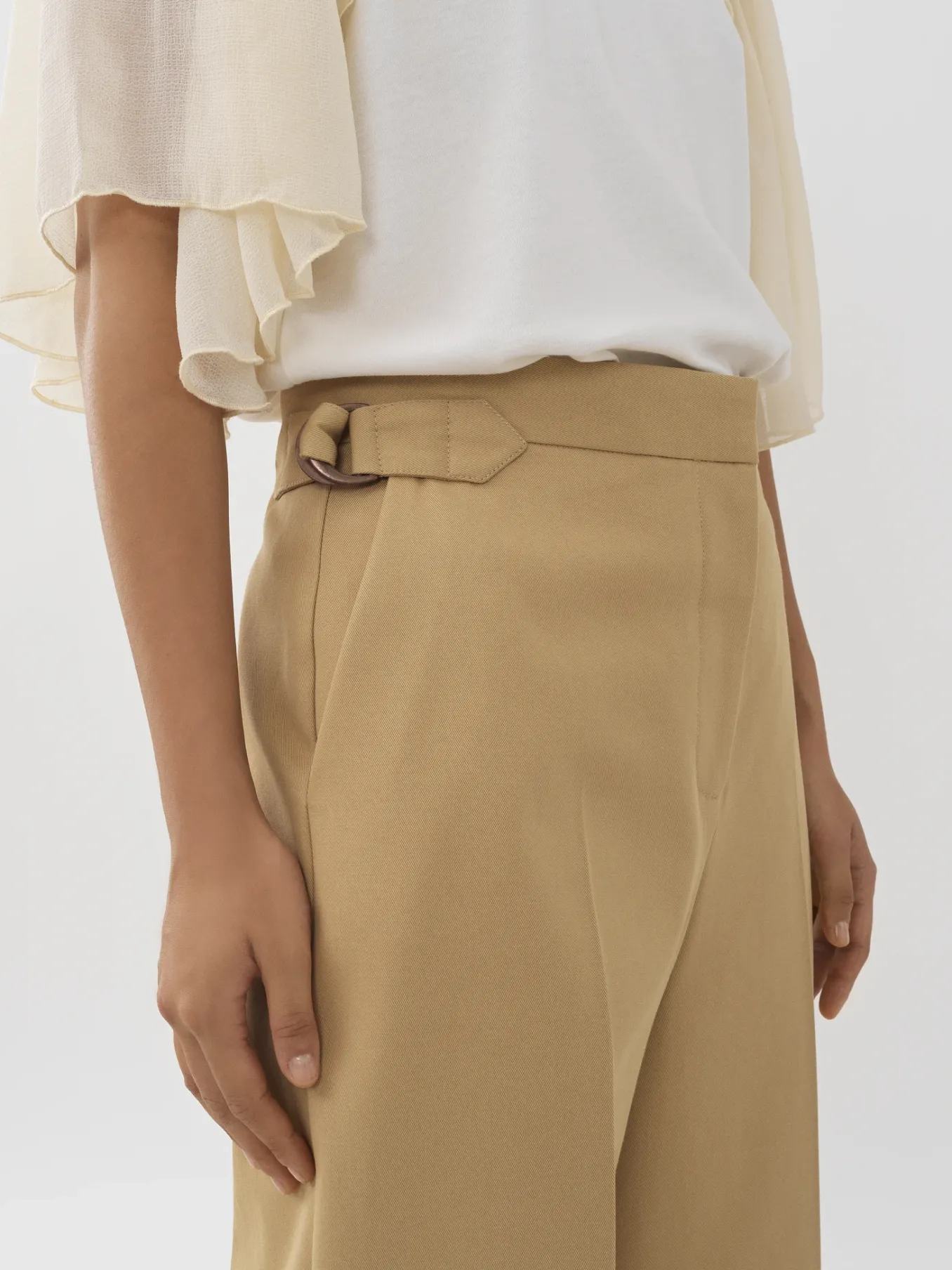 Women Chloé Wide Cuffed Trousers