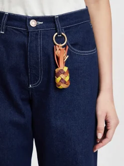 Women Chloé Woven Pineapple Key Ring