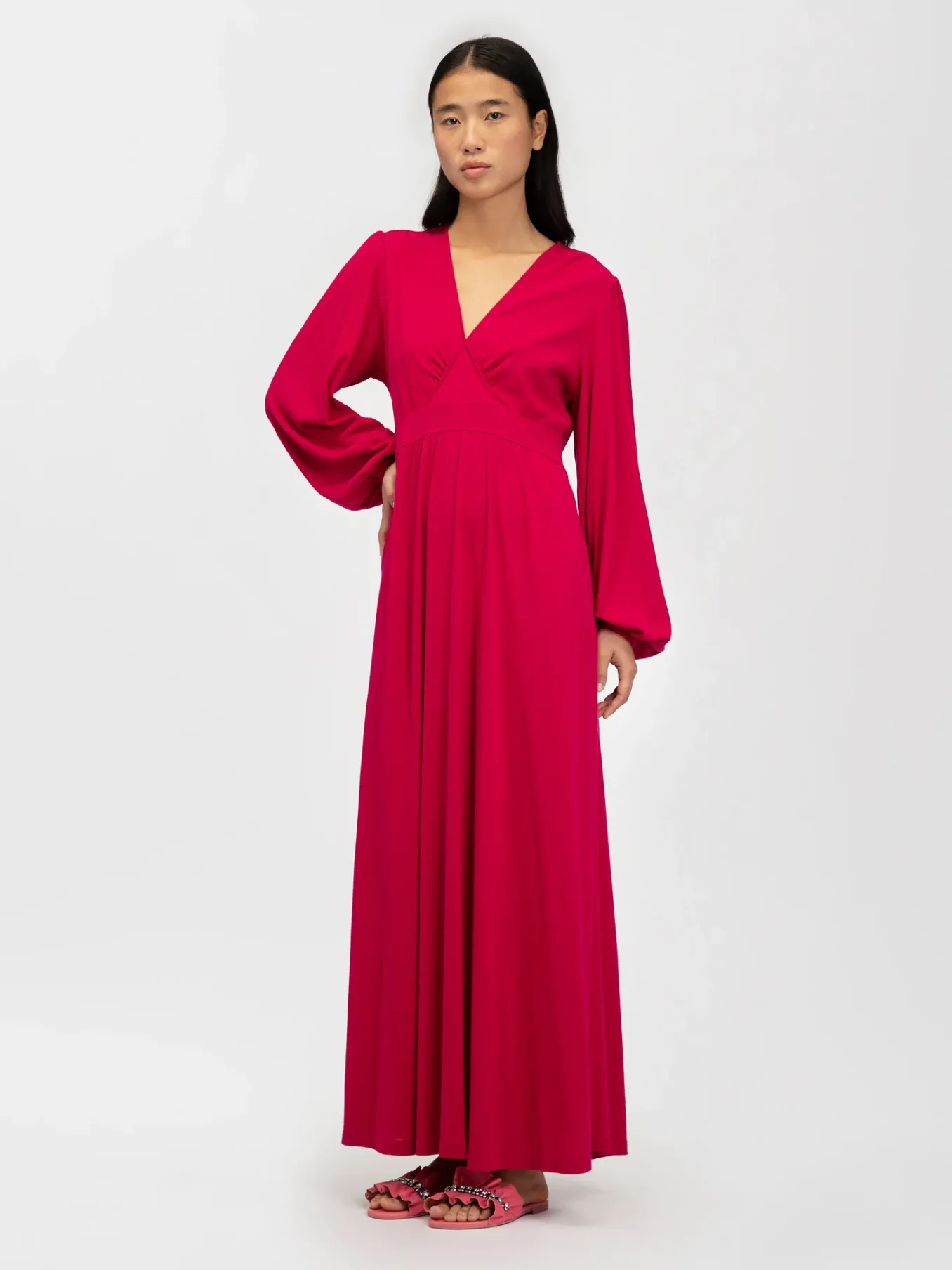 Women Chloé Wrap Maxi Dress