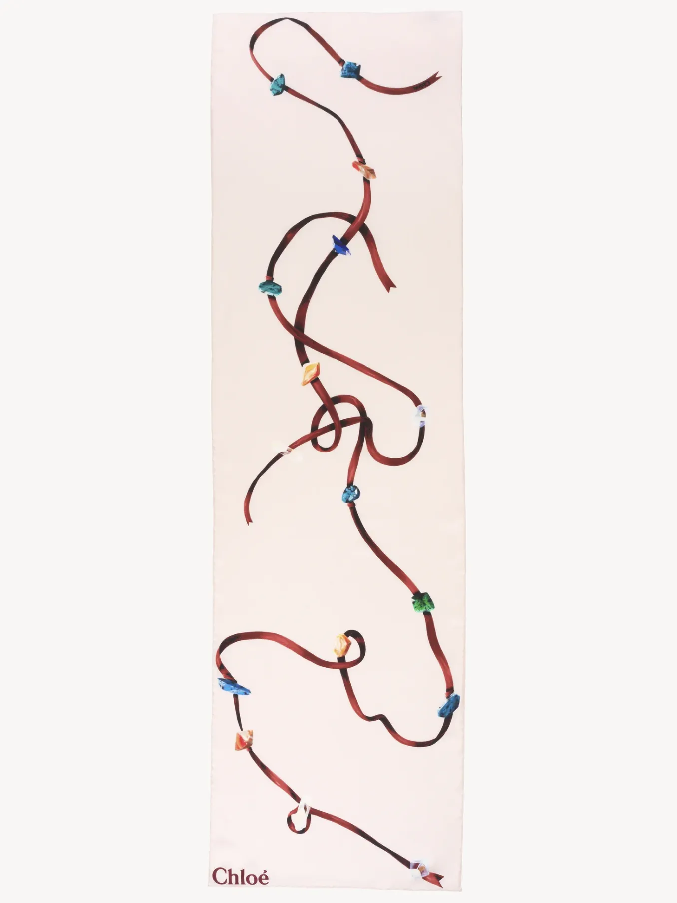 Women Chloé Zodiac Fire Printed Scarf
