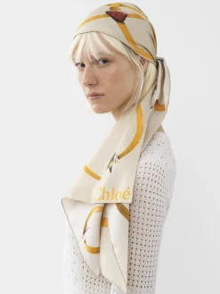 Women Chloé Zodiac Water Printed Scarf